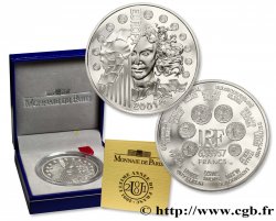 Belle Épreuve 6,55957 francs - La parité 2001 Paris F.1250 5 MS70 