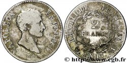 2 francs Napoléon Empereur, Calendrier révolutionnaire 1805 Paris F.251/12 VF20 
