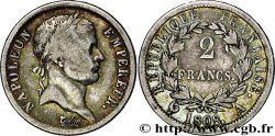 2 francs Napoléon Ier tête laurée, République française 1808 Paris F.254/4