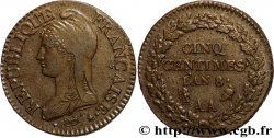 Cinq centimes Dupré, grand module 1800 Metz F.115/102