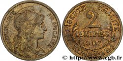 2 centimes Daniel-Dupuis 1907  F.110/10 SUP58 