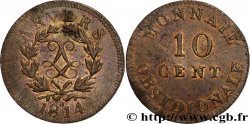 10 cent. Anvers au double L, frappe de l’atelier de Wolschot 1814  Anvers F.130C/2 SUP58 