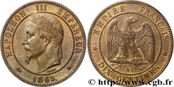 Dix centimes Napoléon III, tête laurée 1865 Paris F.134/16 SUP60 