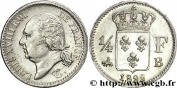 1/4 franc Louis XVIII 1822 Rouen F.163/22
