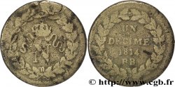 Un décime à l’N couronnée 1814 Strasbourg F.131/1 B10 