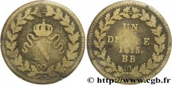 Un décime à l’N couronnée 1815 Strasbourg F.131A/1 TB18 