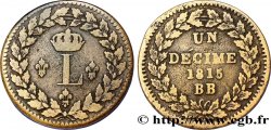 Un décime à l’L couronnée 1815  Strasbourg F.132A/1