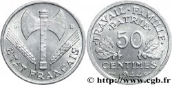 50 centimes Francisque, légère 1944 Beaumont-Le-Roger F.196/5 SUP62 