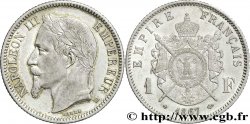 1 franc Napoléon III, tête laurée 1867 Strasbourg F.215/7