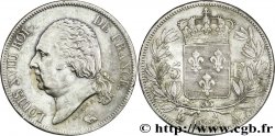 5 francs Louis XVIII, tête nue 1821 Paris F.309/60