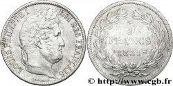 5 francs Ier type Domard, tranche en relief 1831 Rouen F.320/2