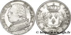 5 francs Louis XVIII, buste habillé 1814 Paris F.308/1