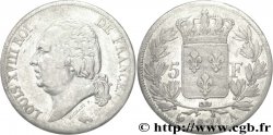 5 francs Louis XVIII, tête nue 1821 Paris F.309/60