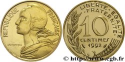 10 centimes Marianne, BU (Brillant Universel), frappe médaille 1992 Pessac F.144/34 FDC68 