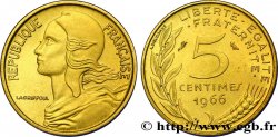 5 centimes Marianne 1966 Paris F.125/2 FDC68 