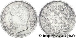 50 centimes Napoléon III, tête nue 1856 Paris F.187/4 TB35 