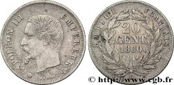 20 centimes Napoléon III, tête nue 1860 Strasbourg F.148/16 XF45 