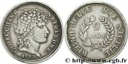 2 lire, rameaux courts 1813 Naples M.495  TTB45 