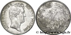 5 francs type Tiolier avec le I, tranche en creux 1830 Lille F.315/13