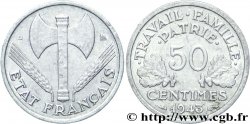 50 centimes Francisque, légère 1943 Beaumont-Le-Roger F.196/3 TTB48 