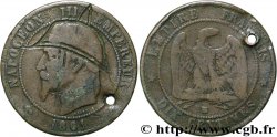 Dix centimes Napoléon III, tête laurée, satirique 1861 Strasbourg F.134/ (pour le type)