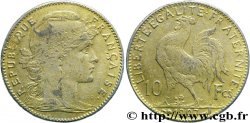 Faux de 10 francs or Coq 1907 Paris F.509/8 var. TTB48 