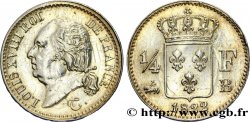 1/4 franc Louis XVIII 1822 Rouen F.163/22