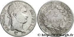 5 francs Napoléon Empereur, République française, tranche fautée 1808 Paris F.306/2