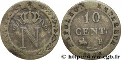 10 cent. à l&nbsp;N couronnée 1808 Rouen F.130/3
