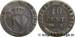 10 cent. à l&nbsp;N couronnée 1808 Limoges F.130/6 TB30 
