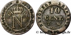 10 cent. à l&nbsp;N couronnée 1808 Lille F.130/9