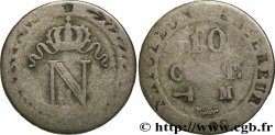 10 cent. à l&nbsp;N couronnée 1809 Toulouse F.130/16