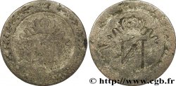 10 cent. à l&nbsp;N couronnée, frappe incuse n.d. - F.130/ var. F12 