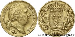 20 francs or Louis XVIII, tête nue 1817 Lille F.519/9 XF45 