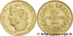 20 francs or Louis-Philippe, Domard 1847 Paris F.527/37 XF48 