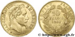 10 francs or Napoléon III, tête laurée 1864 Paris F.507A/6