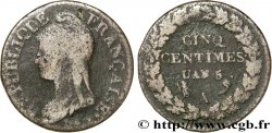 Cinq centimes Dupré, grand module 1797 Paris F.115/1 B12 