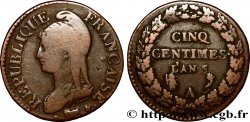 Cinq centimes Dupré, grand module 1797 Paris F.115/1