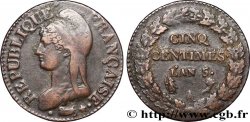 Cinq centimes Dupré, grand module 1797 Paris F.115/1 TTB45 