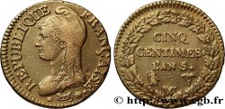 Cinq centimes Dupré, grand module 1797 Lille F.115/31