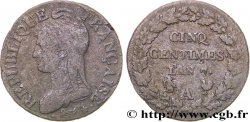 Cinq centimes Dupré, grand module 1799 Paris F.115/44 TB15 