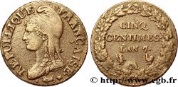 Cinq centimes Dupré, grand module 1799 Paris F.115/46