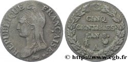 Cinq centimes Dupré, grand module 1800 Paris F.115/85
