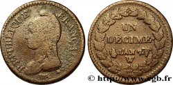 Un décime Dupré, grand module 1799 Lille F.129/46