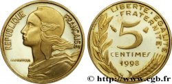 5 centimes Marianne, BE (Belle Épreuve), 4 plis 1998 Pessac F.125/41 var. FDC67 