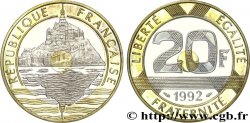 20 francs Mont Saint-Michel, BE (Belle Épreuve) 1992 Pessac F.403/2 var. FDC 