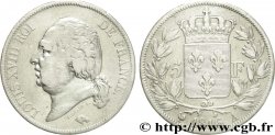 5 francs Louis XVIII, tête nue 1816 Paris F.309/1 S30 