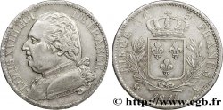 5 francs Louis XVIII, buste habillé 1814 Paris F.308/1