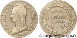 Cinq centimes Dupré, grand module 1797 Orléans F.115/28 TTB48 