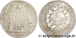 5 francs Union et Force, Union serré, avec glands intérieurs et gland extérieur 1800 Bordeaux F.288/133